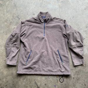 Mens Patagonia Synchilla Half Zip Pullover Fleece Grey Large Jacket